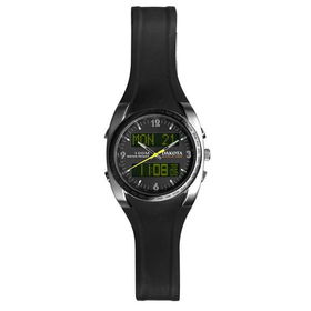World Time Traveler, Black Ani-Digi Dial, Black PU Strapworld 