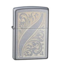 Satin Chrome, Scrolled Feathersatin 