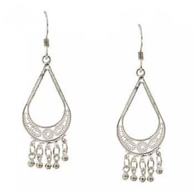 Silver Celtic Spirals Dangle Drop Chandelier Earringssilver 