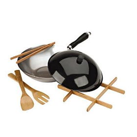 12  Signature Carbon Wok Set