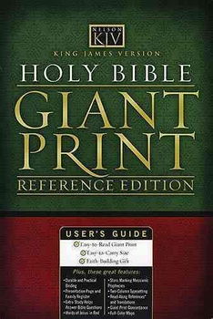 Holy Bible King James Version Giant Print Reference Edition/Burgundy Leatherflex Indexedholy 
