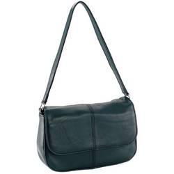 Maxam&reg; Brand Solid Genuine Lambskin Leather Shoulder Bag