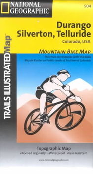 National Geographic Durango, Silverton, Telluride, Colorado, USA Trails Illustrated Mapnational 