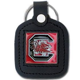 College Leather Key Ring - S. Carolina Gamecockscollege 