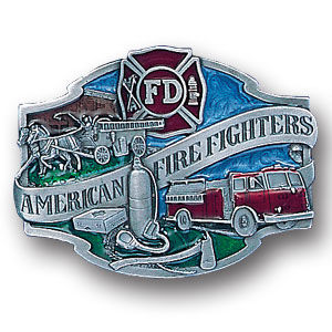 Belt Buckle - American Fire Fighterspewter 