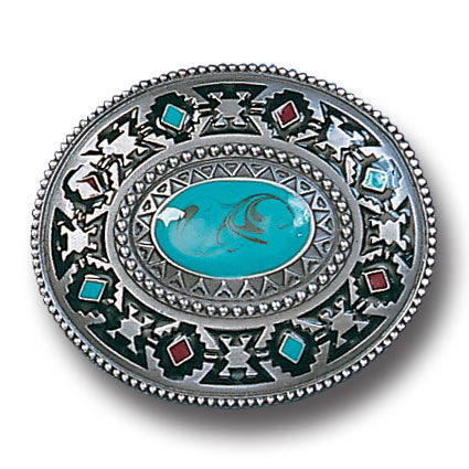 Belt Buckle - SW Design - Turquoisepewter 