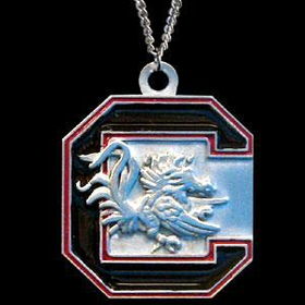College Logo Pendant on Chain - S. Carolina Gamecockscollege 