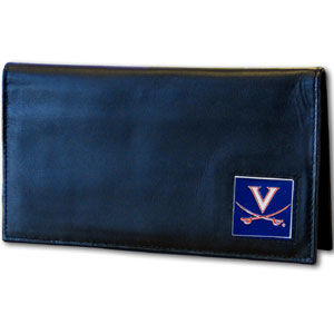 College Checkbook Cover in a tin - Virginia Cavalierscollege 