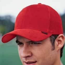 Yupoong flexfit brushed twill with mesh back trucker cap Color: RED / WHITE ONE SIZEyupoong 