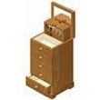 Tall Chest Wood Jewelry Box (Natural)