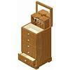 Tall Chest Wood Jewelry Box (Natural)tall 