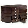 Dual Swinging Wood Jewelry Box (Walnut)dual 