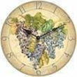 Wine Grapes Wall Clock