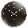 Convex Glass Wall Clock (Black)convex 