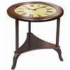 Clock Side Table Walnut Finishclock 