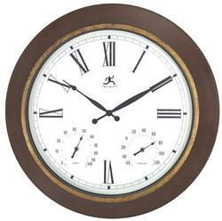 Metal Indoor/Outdoor Textured Rust Finish Clockmetal 