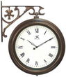 Towne Center - Two-sided Clock Faux Aged Copper Finish