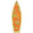 Surfboard Wall Clock-Orange