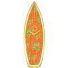 Surfboard Wall Clock-Orangesurfboard 