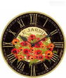 Le Jardin 14' Red Poppy Clock