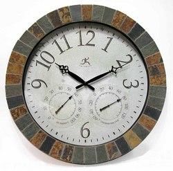 The Inca - In/Outdoor Clock with Slate Mosaic Borderinca 