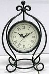 The Gateway - Pewter Gray Metal Table Clock