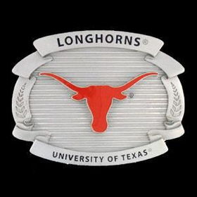 College Oversized Belt Buckle - Texas Longhornscollege 