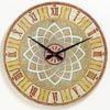 Murano Glass Tan Mosiac Wall Clock