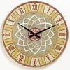 Murano Glass Tan Mosiac Wall Clockmurano 