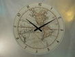Antique Western Hemisphere Map Wall Clock