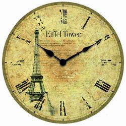Eiffel Tower Tribute Wall Clock