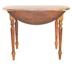 40" Round Drop Leaf Table- English Pineround 