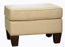 Upholstered Ottoman- Beigeupholstered 