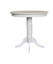 36" Round Pub Bar- Antique Whiteround 