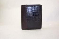 Basket Weave 6-ring Leather Organizer with full length zip closurebasket 