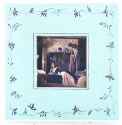 Blue with vine  Picture Frameblue 