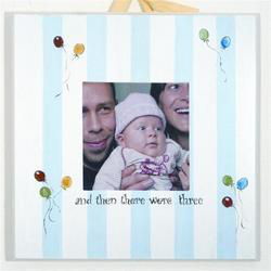 White/Blue Stripes Picture Framewhite 