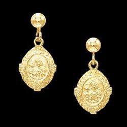 14K Yellow Gold St. Joseph Ball Dangle Earringsyellow 