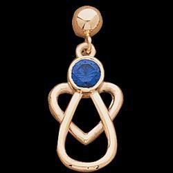 14K Yellow Gold With Me Always Angel Heart Samba Earringsyellow 