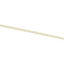 14K Yellow Gold Solid Curb Chain - 18 inchesyellow 