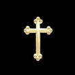14K White Gold Cross Lapel Pin