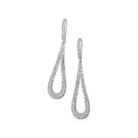 14K White Gold Diamond Earringswhite 