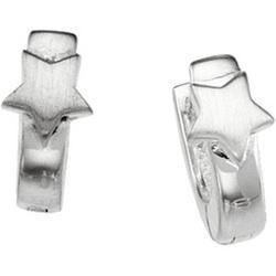 Sterling Silver Hinged Star Design Earringssterling 