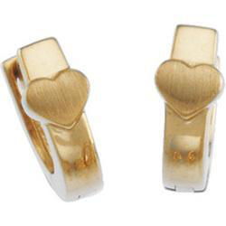 Sterling Silver Hinged Heart Earringssterling 