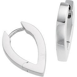 14K White Gold Hinged Earringswhite 