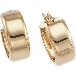 14K Yellow Gold Hoop Earringsyellow 