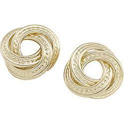 14K Yellow Gold Knot Earringsyellow 