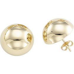 14K Yellow Gold Half Ball Earringsyellow 