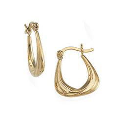 14K Yellow Gold Hoop Earringsyellow 