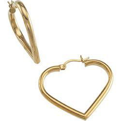 14K Yellow Gold Heart Earringsyellow 